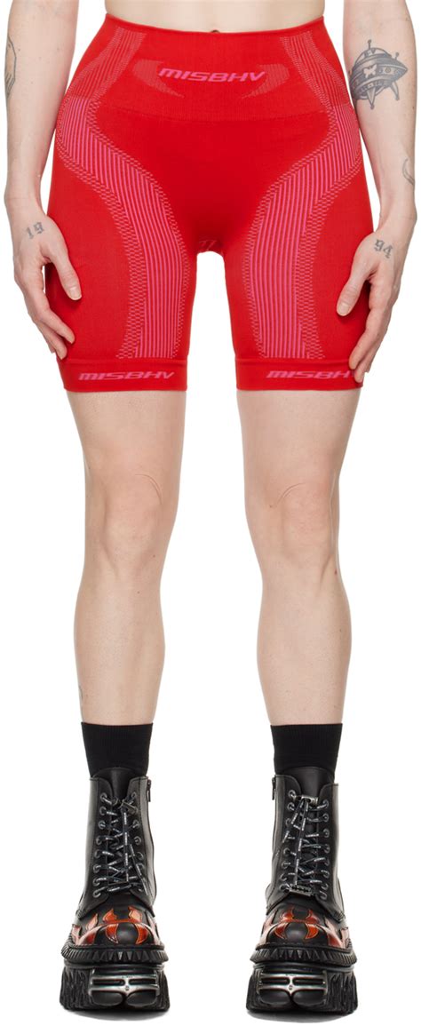 Red Jacquard shorts 